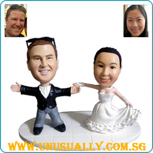 Personalized 3D Caricature Wedding Cake Toppers